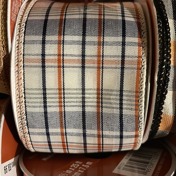 6 Fall Wired Ribbons - Picture 3 of 5